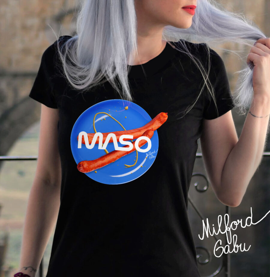 MASO_cerne damske triko_detail